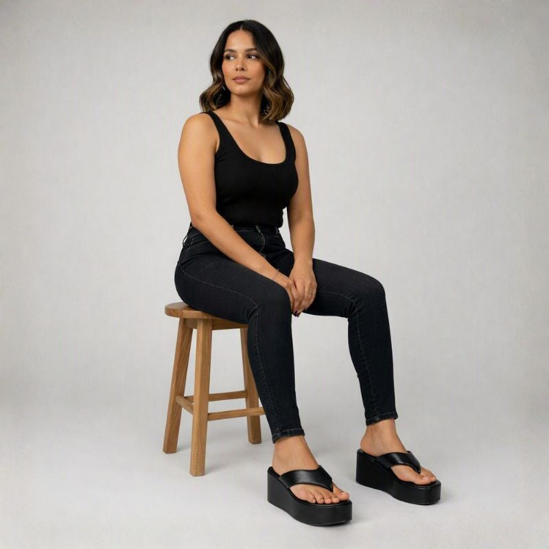 Tamanco Plataforma Feminina Luiza - Luzy Love conforto e leveza