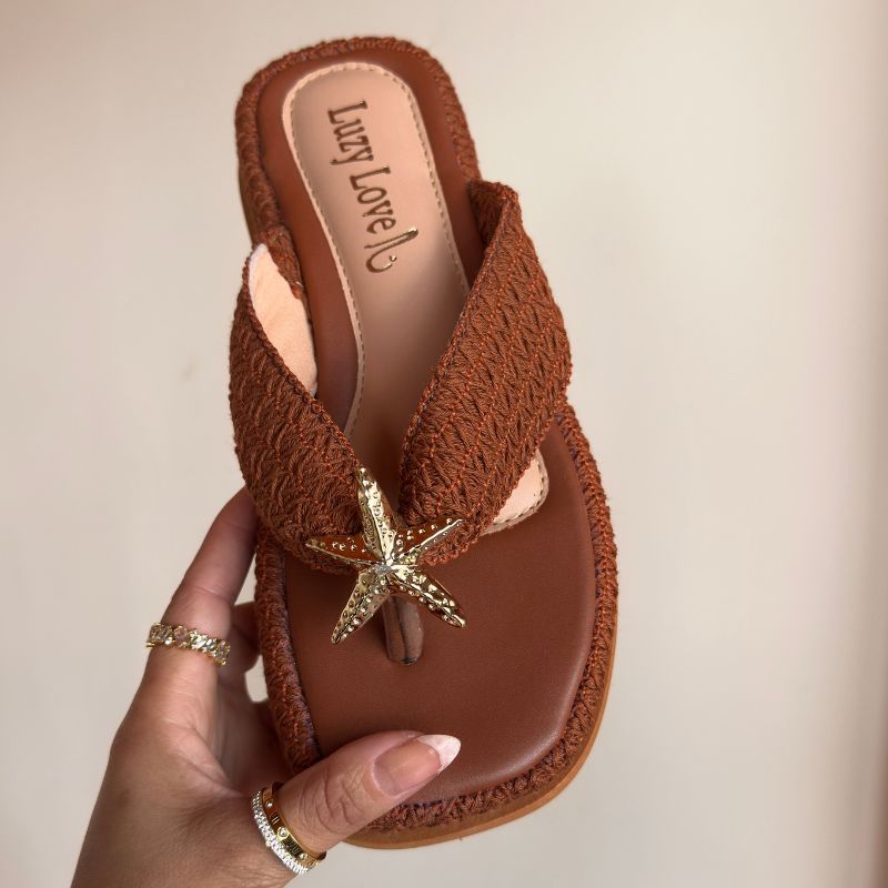 Sandália Plataforma Stella Luzy Love – Estrela do Mar Crochê