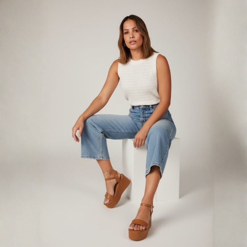 Sandália Plataforma Feminina Sintético – Confortável, Moderna e Versátil